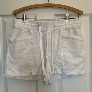 Gap Linen Blend White Shorts